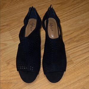 Style & Co. Navy blue Peep-Toe Heels
